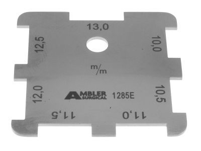 Stahl corneal caliper, measures 10-13.0mm in 0.5mm increments