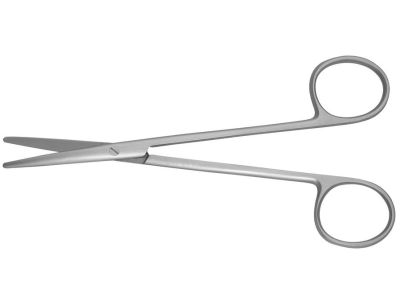 Metzenbaum dissecting scissors, 9'', left-handed, curved blades, blunt tips, ring handle