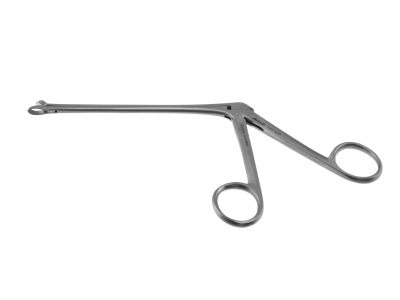 Weil-Blakesley sinus forceps, 7 1/4'', working length 100mm, size #00, straight, 2.5mm wide thru-cutting cup jaws, serrated edge of lower jaw, ring handle