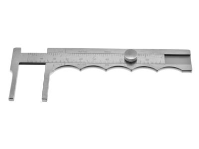 Townley femur caliper, 4 1/2'', takes inside and outside measurements up to 4''