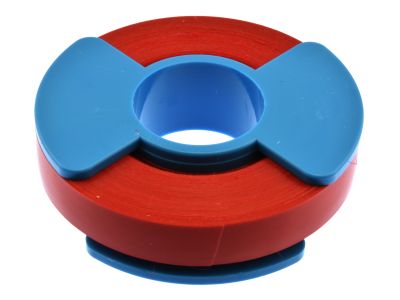 Identification roll tape, 1/4''x 300'',solid red color, approved for autoclave and gas sterilization, 1 roll per box