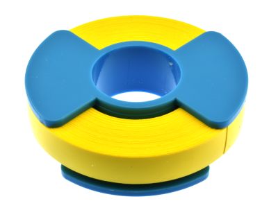 Identification roll tape, 1/4''x 300'',solid yellow color, approved for autoclave and gas sterilization, 1 roll per box