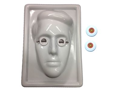 Phaco practice patient with 1 pair of disposable practice eyes