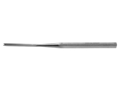 Ballenger chisel, 5 3/4'',straight, 8.0mm wide, V-shaped edge, hexagonal handle