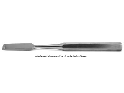 Hibbs chisel, 9'',straight, 10.0mm wide, hexagonal handle