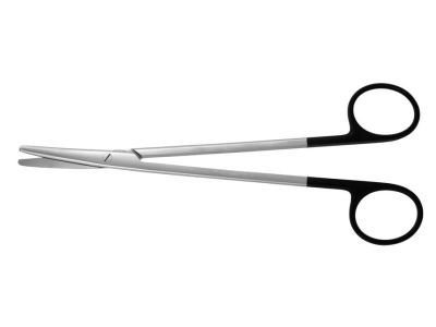 McIndoe dissecting scissors, 7'', curved Superior-Cut blades, blunt tips, black ring handle