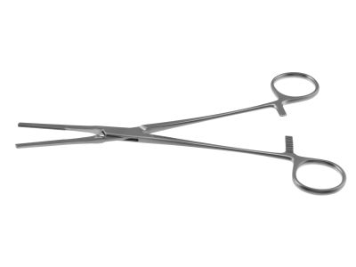 Cooley patent ductus clamp, 8'',straight shanks, straight, 3.0cm long, atraumatic jaws, ring handle