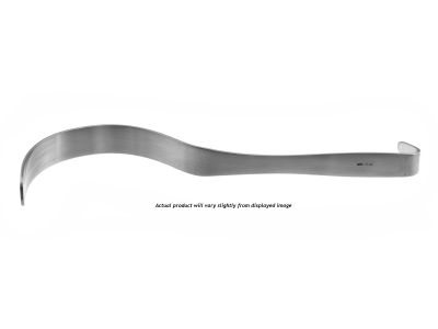 Deaver retractor, 12'' long x 2'' wide blade, flat handle