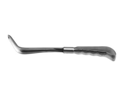 Sawyer rectal retractor, 11'', small, 2 3/4'' long x 3/4'' wide blade, grip handle