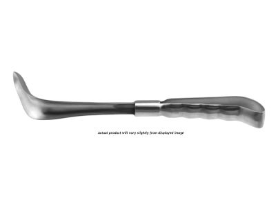 Sawyer rectal retractor, 11'', large, 3 1/2'' long x 1 1/2'' wide blade, grip handle