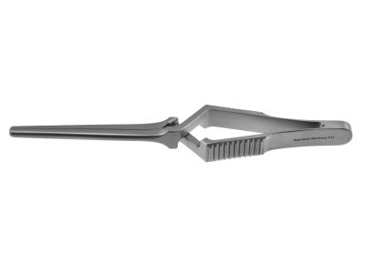 Gregory  inSoft''bulldog clamp, 4 1/2'',straight, 4.4cm long atraumatic jaws, cross-action handle
