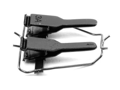 Microsurgical artery approximator clamps, with frame, straight jaws, slight incurved tips, for vein or artery diameter size 1.0mm - 2.25mm, ebonized finish