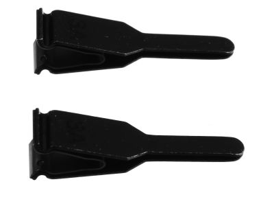 Microsurgical artery clamps single clamps, straight jaws, slight incurved tips, for vein or artery diameter size 1.0mm - 2.25mm, ebonized finish, sold as a pair