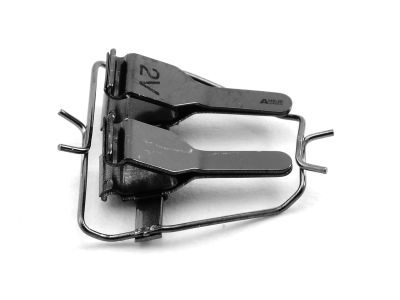 Microsurgical general purpose approximator clamps, with frame, straight jaws, for vein or artery diameter size 0.6mm - 1.5mm, ebonized finish