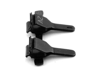 Microsurgical general purpose approximator clamps, without frame, straight jaws, for vein or artery diameter size 0.6mm - 1.5mm, ebonized finish