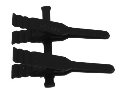 Microsurgical hand applied approximator clamps, without frame, straight jaws, for vein or artery diameter size 1.5mm - 3.5mm, ebonized finish