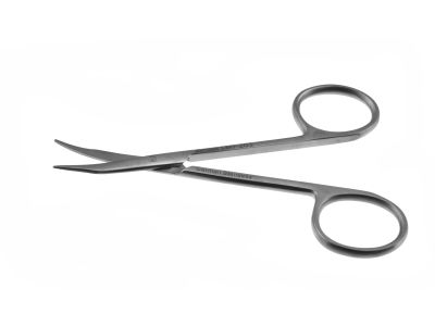 Stevens tenotomy scissors, 4 3/8'', curved, 25.0mm blades, blunt tips, ring handle