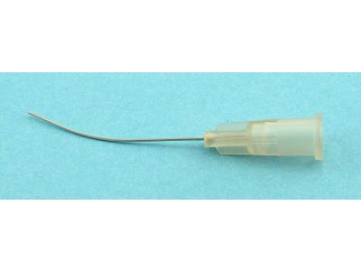 Lacrimal cannula, 26 gauge x 1 1/8'',gently curved, packaged individually, sterile, disposable, box of 10