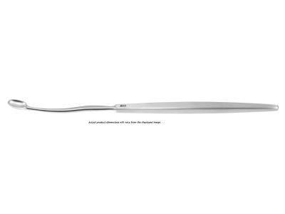 Antrum curette, 7 1/2'',straight, oval 8.0mm x 11.0mm cup, flat handle