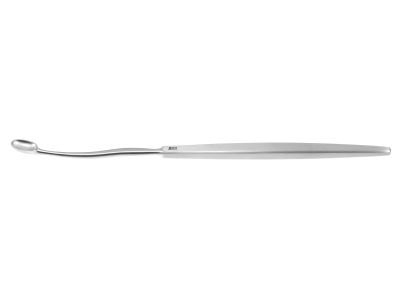 Antrum curette, 7 1/2'',straight, oval 9.0mm x 13.0mm cup, flat handle