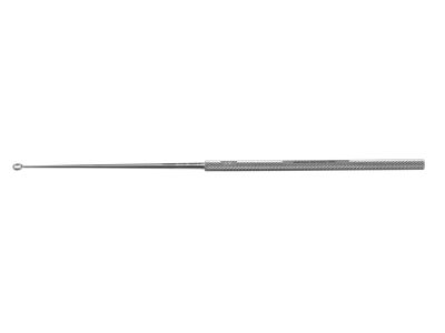 Buck ear curette, 6'',straight, size #3, 3.0mm diameter blunt edge, round handle