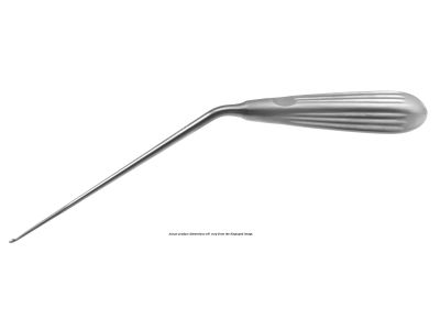 Brun curette, 9'',angled shaft, straight, 6.0mm cup, brun handle