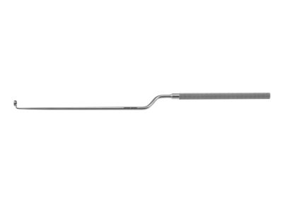 Hardy transsphenoidal curette, 9 1/2'', bayonet shaft, working length 120mm, angled 90º right 5.0mm cup, round handle