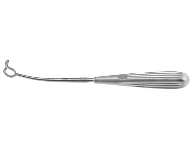 Jones adenoid curette, 8 1/2'', straight, infant size, 6.0mm x 10.0mm tip, 4.0mm cutting edge, brun handle