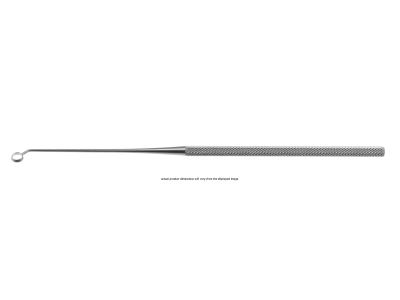 Ray pituitary curette, 7 1/2'',angled vertical 45º, 3.0mm diameter, round handle
