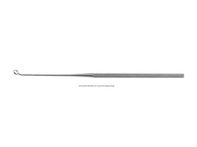 Ray pituitary curette, 7 1/2'',angled horizontal 45º, 3.0mm diameter, round handle