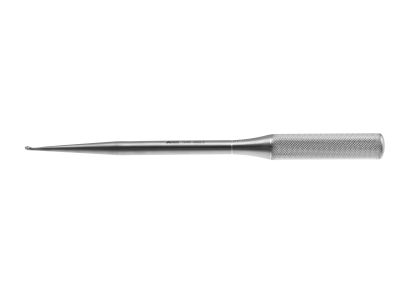 Spinal fusion curette, 11'',straight, size #3/0 cup, round handle