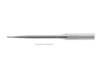 Spinal fusion curette, 11'',straight, size #2/0 cup, round handle