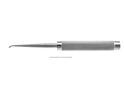 Cobb spinal fusion curette, 11'',reverse angled, size #0 cup, round handle