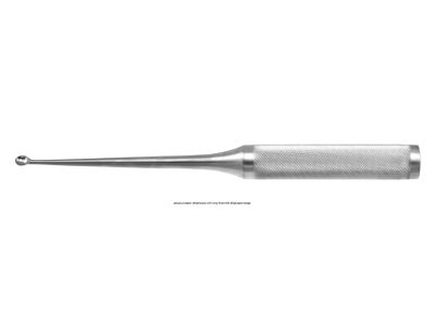 Cobb spinal fusion curette, 11 1/4'',heavy, straight, size #3/0 cup, hollow lightweight round handle