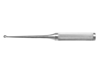 Cobb spinal fusion curette, 11 1/4'',heavy, straight, size #2 cup, hollow lightweight round handle