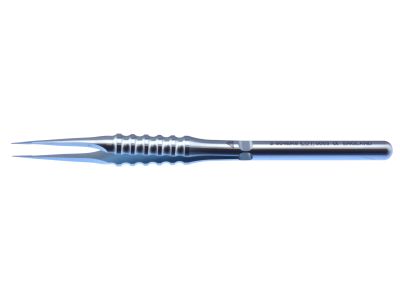 D&K Harms-Tubingen tying forceps, 4 1/2'', straight shafts, 6.0mm tying platforms, round ergonomical handle, titanium