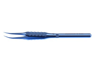 D&K tying forceps, 4 1/2'', curved shafts, 6.0mm tying platforms, flat ergonomical handle, titanium