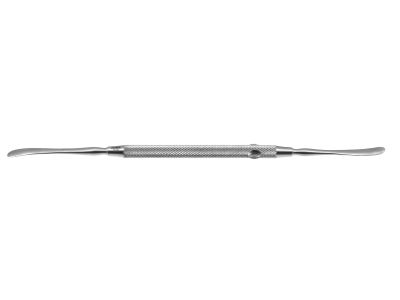 Freer septum elevator, 7 1/2'',double-ended, 1 sharp and 1 blunt, 4.5mm wide blades, round handle