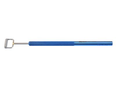 Ambler LASIK/DSAEK roller, 4 1/2'',used to centralize donor tissue and remove excess fluid, 12.0mm roller with silicone coating, round titanium handle