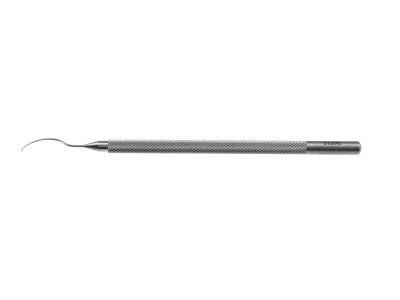John DXEK/DSAEK descemet's stripper, 4 1/4'',strongly vaulted shaft, 15.0mm from bend to tip, round handle