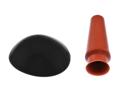 Ocular protective bilateral plastic eye shield, small, 26.0mm x 23.5mm, impervious black, not for use with laser procedures, provided with suction cup, autoclavable, sold individually