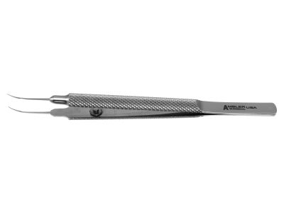 Girard tying forceps, 3 7/8'',extra delicate, curved, 5.5mm tying platforms, round handle