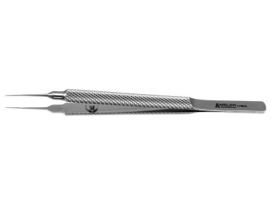 Girard tying forceps, 3 7/8'',extra delicate, straight, 5.5mm tying platforms, round handle