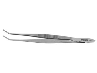 Nugent utility forceps, 4 1/4'',angled 45º jaws, 10.0mm long smooth tips, narrow handle