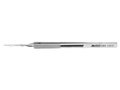Akahoshi II MICS combo prechopper forceps, 4 3/4'',used''a 2.0mm incision, straight shafts, cross-action jaws, round handle