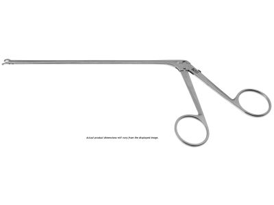 R-Style ear forceps, 7 1/4'', working length 140mm, delicate, straight, 1.0mm cup jaws, ring handle