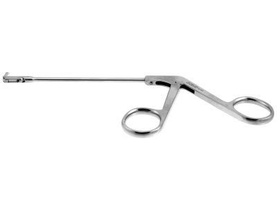 Backbiting ostrum antrum punch forceps, 7'', working length 100mm, adult, straight, 2.5mm x 7.0mm bite, 5.0mm wide head, ring handle