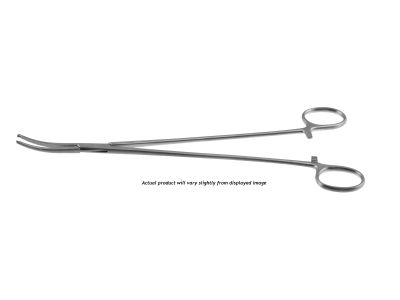 Bengolea artery forceps, 8'',curved, 1x2 teeth, serrated jaws, ring handle