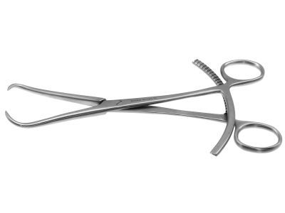 Bone reduction forceps, 8'',straight jaws, ring handle