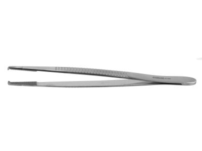 Bonney tissue forceps, 6 3/4'',straight, 1x2 teeth, flat handle